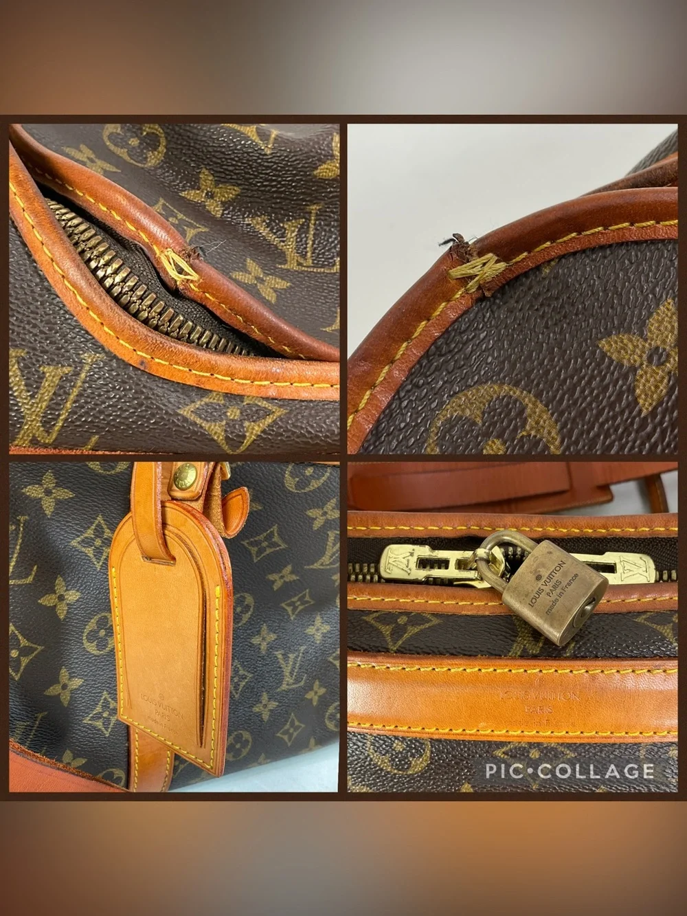 Louis Vuitton Monogram Sac Chien 40 Pet Carrier Dog Bag With Shoulder Strap